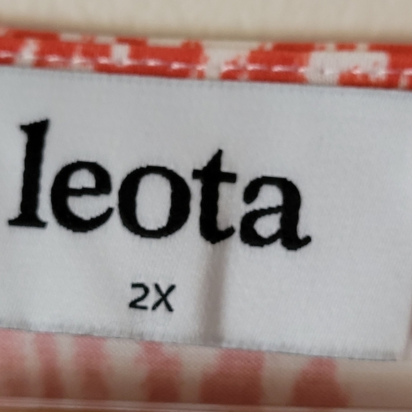 Leota Eliza Dress in Warped Zebra Chili Plus Size 2X - Picture 9 of 11